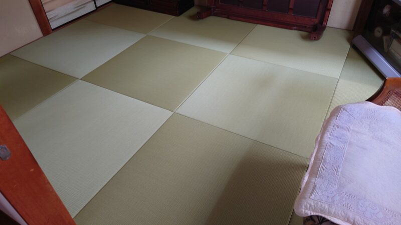 畳の入替え・半畳（琉球畳）仕様に施工しました！