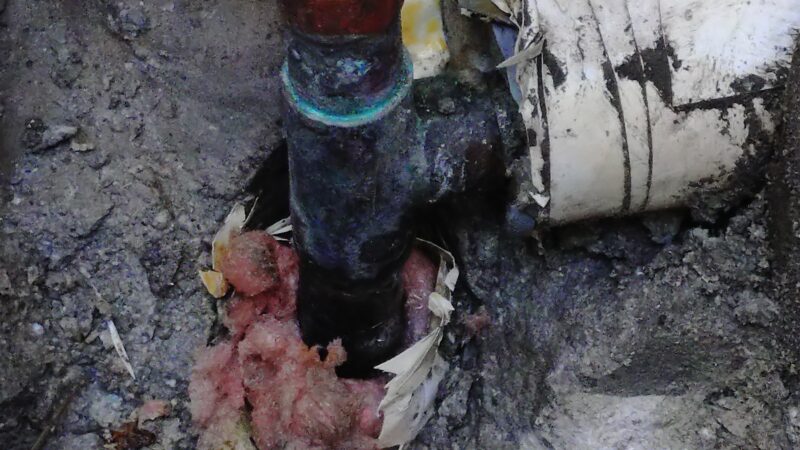 作業も終わりかけで・・、エコキュート入替えの話