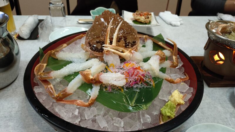 滅多に無い贅沢、カニ尽くしな一日でした。