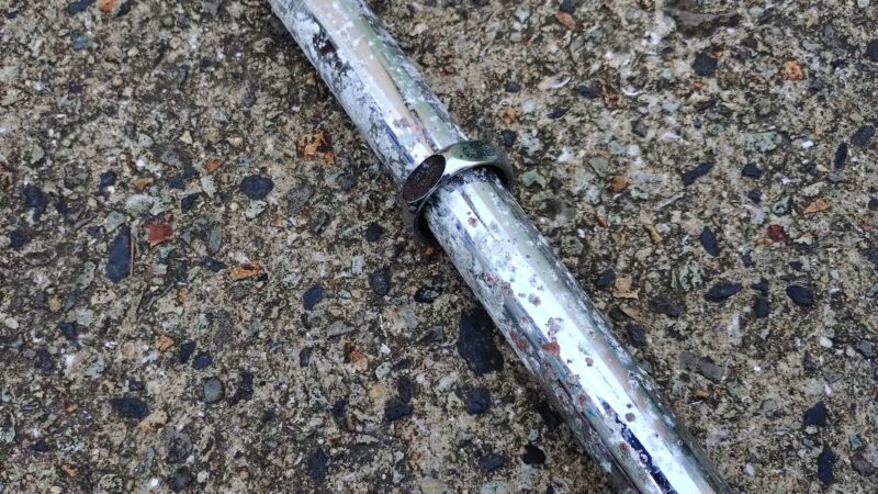 洗面台の排水配管の入替工事。